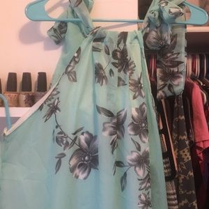 Xl tank dress mint green sheer